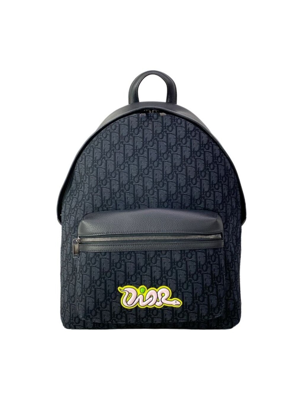 Dior Backpack Rider 2.0 Zip Black Yellow Pink
